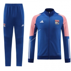 2023-2024 Olympique Lyonnais Bright Blue Thailand Soccer Jacket Unifrom-LH