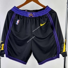 2024 L.A.Lakers City Version Black NBA Shorts -311