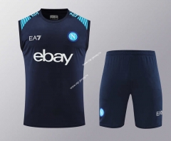 2024-2025 Napoli Royal Blue Thailand Training Soccer Vest Uniform-418