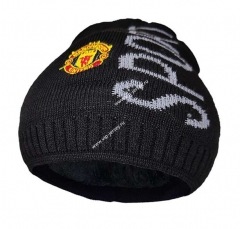 Manchester United Black Hat Soccer Fleece Cap