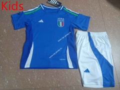 2024-2025 Italy Home Blue Kids/Youth Soccer Uniform-507