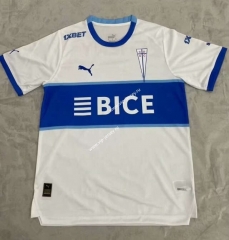 2024-2025 Universidad Católica Home White Thailand Soccer Jersey AAA-0009