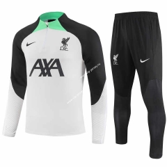 2023-2024 Liverpool Grey&White Thailand Soccer Tracksuit-GDP