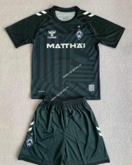 2023-2024 SV Werder Bremen 3nd Away Black&Green Soccer Uniform-AY