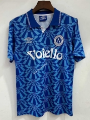 Retro Version 1991 Napoli Home Blue Thailand Soccer Jersey AAA-709