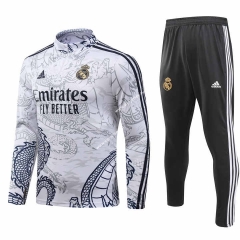 (S-3XL) 2023-2024 Real Madrid Special Version Grey Thailand Soccer Tracksuit-GDP