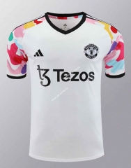 2024-2025 Manchester United White Thailand Training Soccer Jersey -418