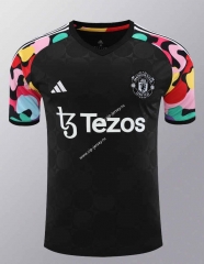 2024-2025 Manchester United Black Thailand Training Soccer Jersey -418