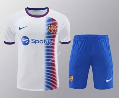 2024-2025 Barcelona White Thailand Training Soccer Jersey Uniform-418