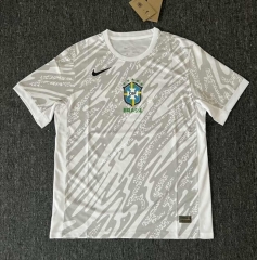 2024-2025 Brazil Away White Thailand Soccer Jersey AAA-2818