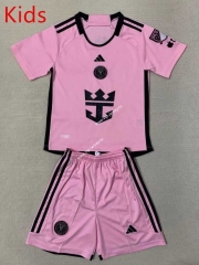2023-2024 Inter Miami CF Home Pink Kids/Youth Soccer Uniform-AY