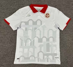 2023-2024 Tunisia Away White Thailand Soccer Jersey-512