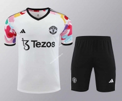 2024-2025 Manchester United White Thailand Training Soccer Jersey Uniform-418