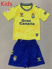 2023-2024 UD Las Palmas Home Yellow Kids/Youth Soccer Unifrom-AY