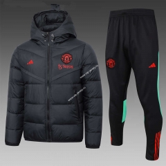 2023-2024 Manchester City Black Cotton Suit With Hat-815