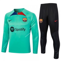 2023-2024 Barcelona Light Green Thailand Soccer Tracksuit Uniform-815