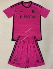 2023-2024 Fulham Away Pink Soccer Uniform-AY