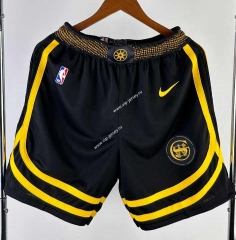 2024 Golden State Warriors City Version Black NBA Shorts -311