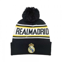 Real Madrid Black Hat Soccer Knitted Cap