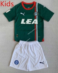 2023-2024 Deportivo Alavés Away Green Kid/Youth Soccer Unifrom-AY