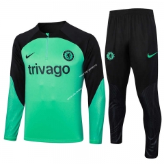 2023-2024 Chelsea Light Green Thailand Soccer Tracksuit Uniform-815