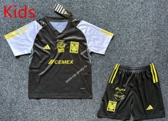 2024-2025 Tigres UANL Black Kids/Youth Soccer Uniform-709