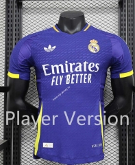 Player Version 2024-2025 Real Madrid 2nd Away Purple Thailand Soccer Jersey AAA-9380