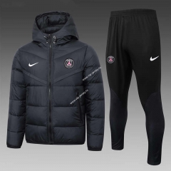 2023-2024 Paris Saint-Germain Black Cotton Suit With Hat-815