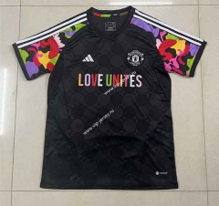 2023-2024 Manchester United Jointed-Designed Black Soccer Jersey AAA-305