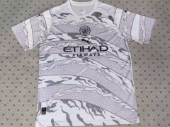 2024-2025 Manchester City Special Version The Year Of Dragon Grey&White Thailand Soccer Jersey AAA-0287