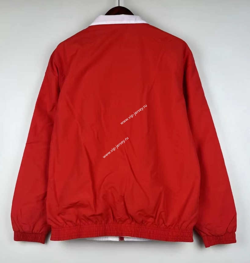 (S-3XL) 2024-2025 Bayern München Red&White Reversible Trench Coats -0255