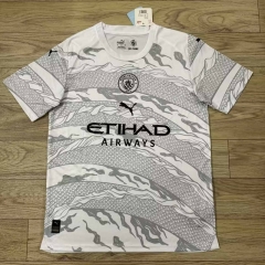 (S-4XL) 2024-2025 Manchester City Special Version The Year Of Dragon White Thailand Soccer Jersey AAA-7209