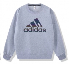 Adidas Grey With Colourful Logo Pure Cotton Tracksuit-DD3
