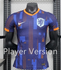 Player Version 2024-2025 Netherlands Away Blue Thailand Soccer Jersey AAA-888