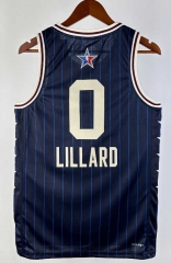 2024 NBA All Star Game Blue&Black #0 LILLARD NBA Jersey-311