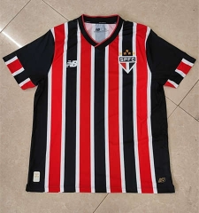 (S-4XL) Player Version 2024-2025 Sao Paulo Futebol Clube Away Red&Black Thailand Soccer Jersey AAA-888
