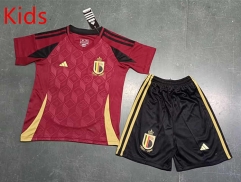 2024-2025 Belgium Home Red Kid/Youth Soccer Uniform-8679