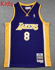 Los Angeles Lakers Purple #8 Kids/Youth NBA Jersey-1380