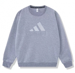 Adidas Grey With White Logo Pure Cotton Tracksuit-DD3