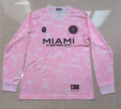 2024-2025 Inter Miami Pink LS Thailand Soccer Jersey AAA-4130