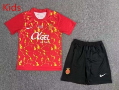 2024-2025 RCD Mallorca Special Version Rose Red Kids/Youth Soccer Uniform