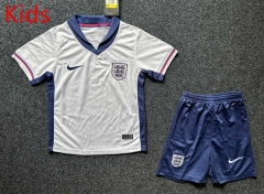 2024-2025 England Home White Kids/Youth Soccer Uniform-GB
