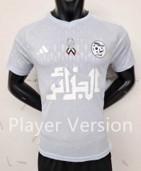 Player Version 2024-2025 Algeria Light Blue Thailand Soccer Jersey AAA-9926