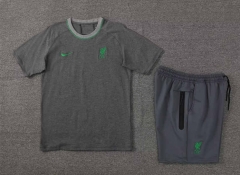 2024-2025 Liverpool Grey With Green Logo Thailand Soccer Uniform-4627