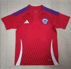(S-4XL) 2024-2025 Federación de Fútbol de Chile Home Red Thailand Soccer Jersey AAA-818