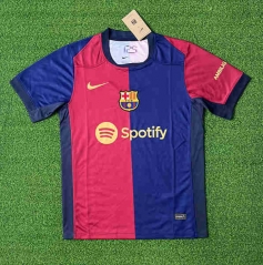 (S-4XL) 2024-2025 Barcelona Home Red&Blue Thailand Soccer Jersey AAA-403