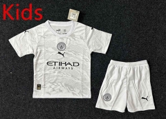 2024-2025 Manchester City The Year Of Dragon White Kid/Youth Soccer Uniform-GB