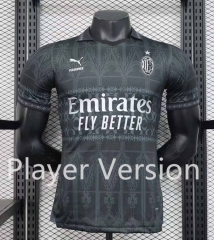 Player Version 2024-2025 AC Milan Jointly-designed Black Thailand Soccer Jersey AAA-888