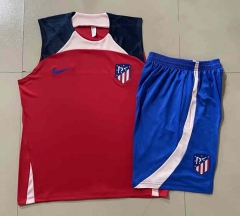 2023-2024 Atletico Madrid Red Thailand Soccer Vest Tracksuit-815