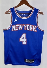 2021 Flying Limit Edition New York Knicks Blue #4 NBA Jersey-311